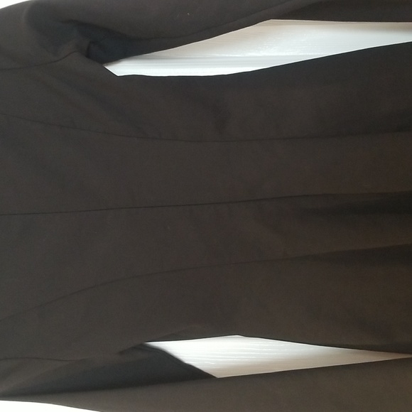 ZARA BLACK dress long sleeved with full lining V-neck zipper at the back size s - Picture 4 of 4
